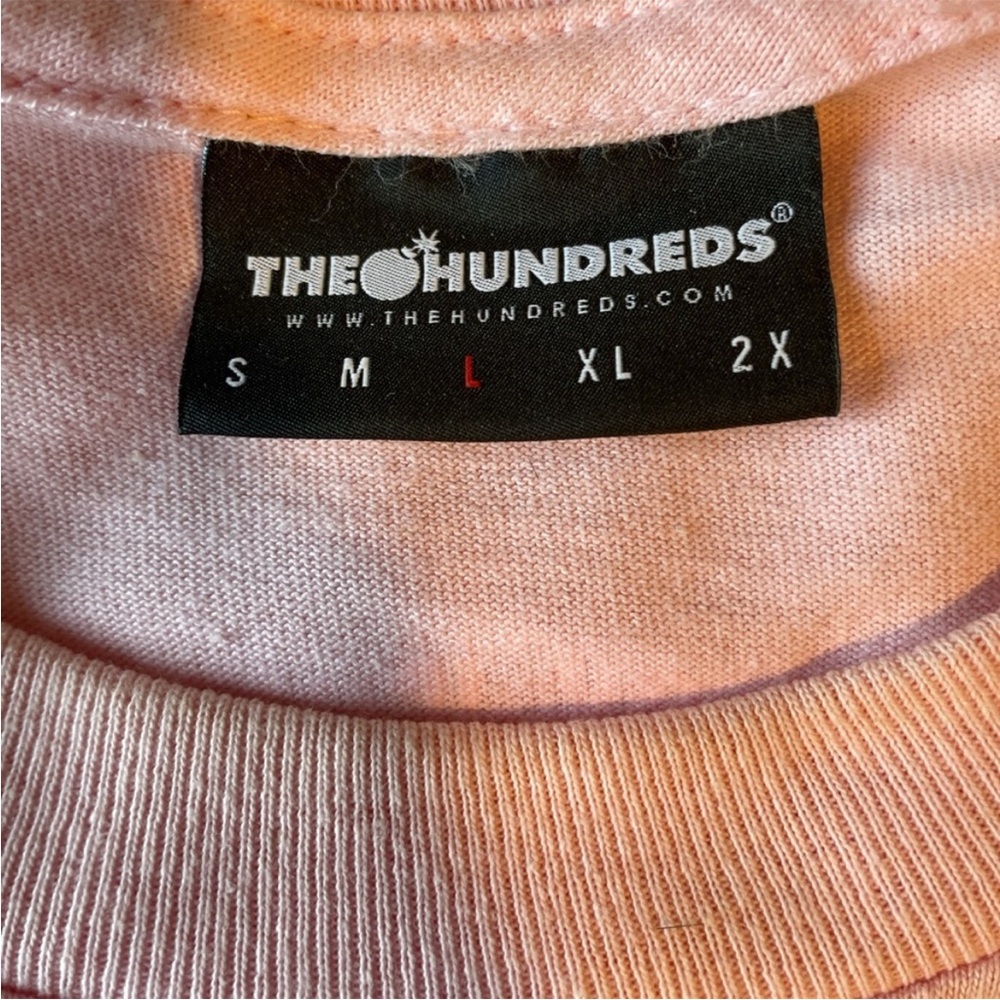 The Hundreds Men's Pink Los Cientos Crewneck T-Shirt - Size Large - Picture 5 of 5
